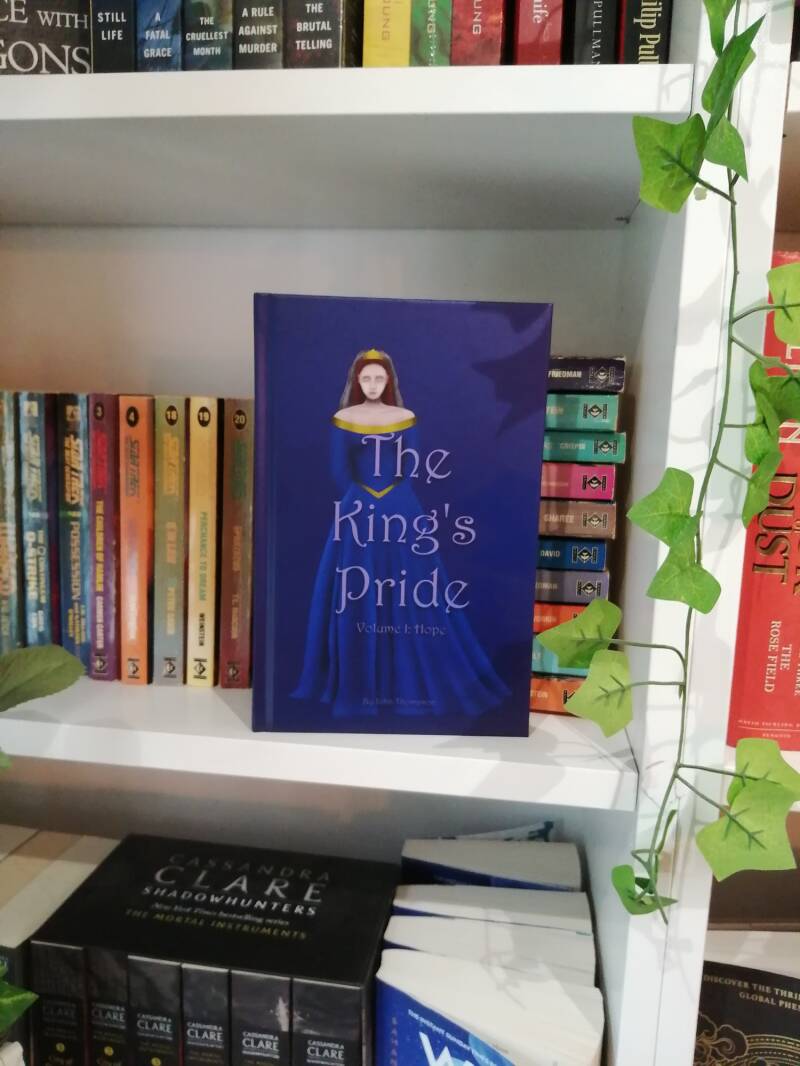 The King's Pride on the shelf at The Bookshop by the Sea.