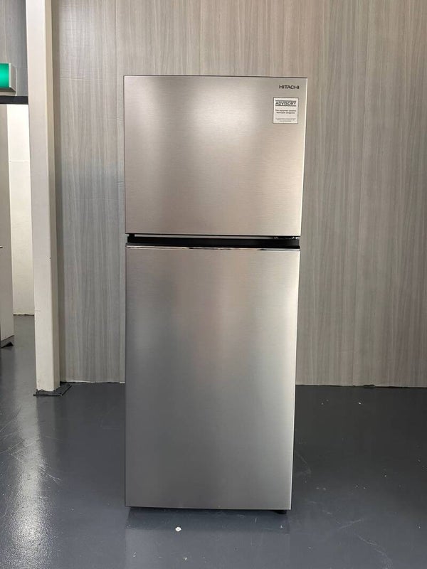 HITACHI 376L 2-Door Bottom Freezer Refrigerator Fridge ( Silver ) Model: HRTN6408S