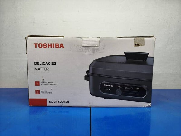 TOSHIBA 4.5L MORANDI GREY MULTI-COOKER Model: HC-14KSSSG(K)