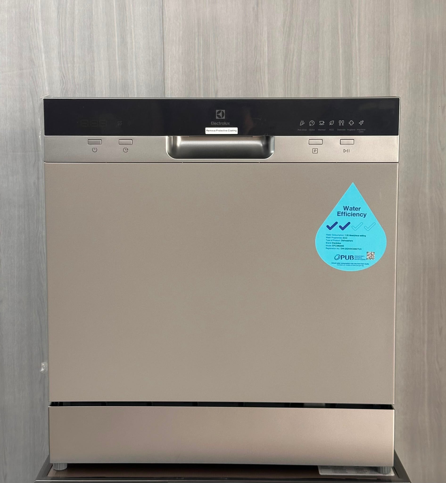 ELECTROLUX Dishwasher With 8 Place Settings - Stainless Steel  Model : EFC3862MS