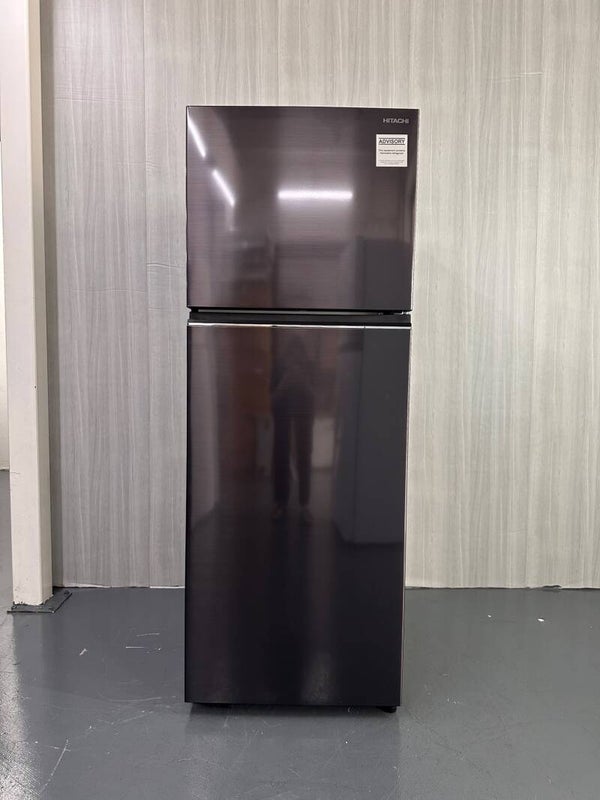 HITACHI 410L 2 Door Top Freezer Refrigerator Fridge  Model: HRTN6443SBBKSG