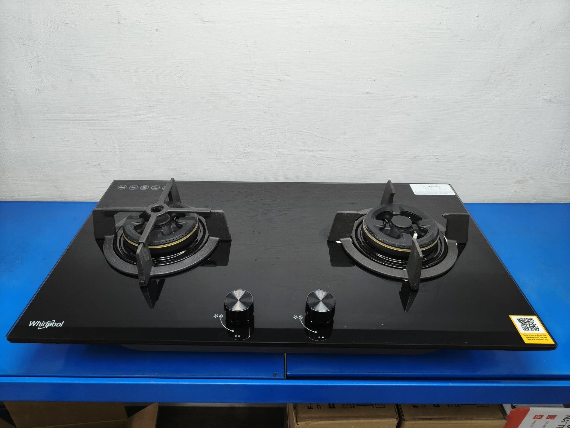 WHIRLPOOL 2-Burners Gas Hob Pub Town Gas 78cm Model: GWG7820TS