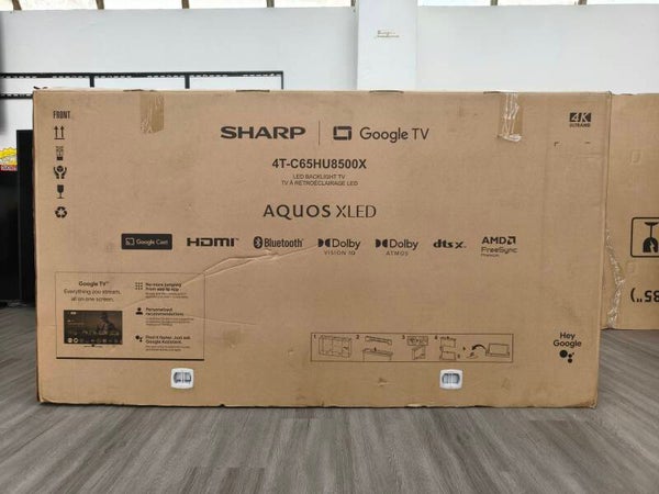 SHARP 65" AQUOS XLED 4K GOOGLE TV Model: 4T-C65HU8500X