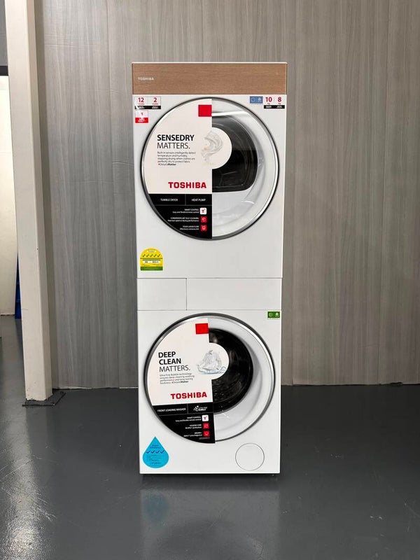 TOSHIBA 10kg/8kg WASHER DRYER Model: TWD-T40BZU110MWS