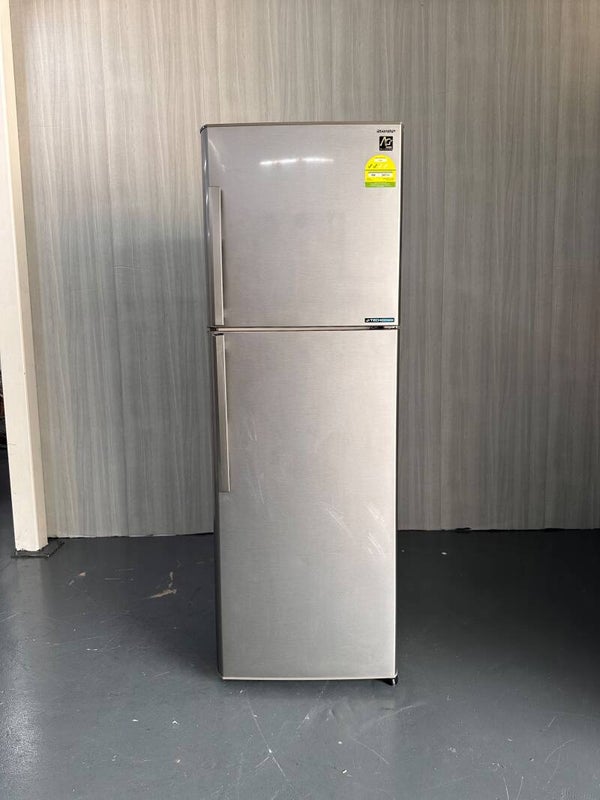 USED  SHARP 318L 2 Door Top Freezer Refrigerator Fridge  Model : SJ-D32E-SL