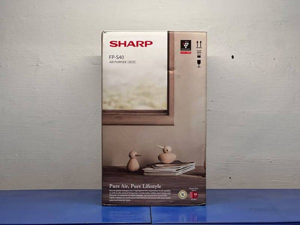 SHARP 30m² Dual Suction Double Filters Purefit Mini Air Purifier Model : FP-S40E-W