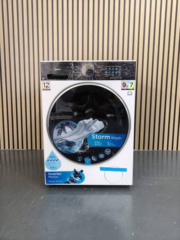 MIDEA 9.5 KG/7KG Combo Front Load Washer and Dryer  Model: MF210D95WB