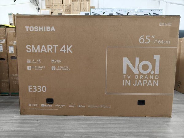 TOSHIBA 65" 4K UHD SMART TV  MODEL: 65E330NP