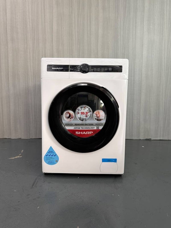 SHARP 10.5KG FRONT LOAD WASHING MACHINE WASHER MODEL: ES-FH105BG-W
