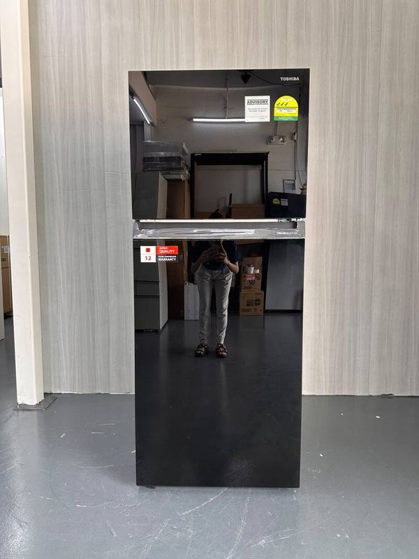 TOSHIBA 411L Inverter 2-Door Top Freezer Refrigerator Fridge  Model : GR-RT559WE-PMX(22S)