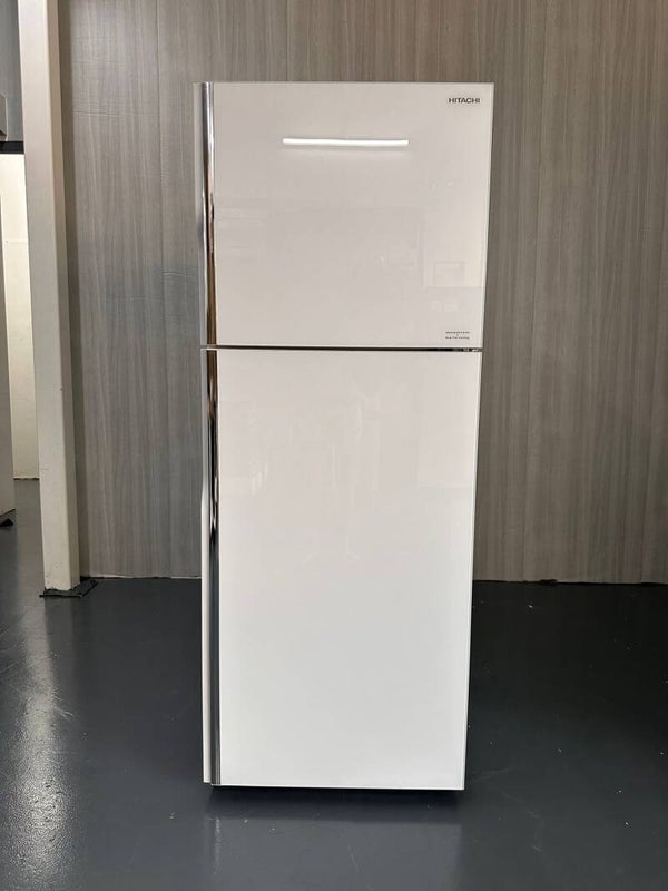 HITACHI 367L 2 Door Top Freezer Refrigerator Fridge ( White ) Model: R-VG450P8MS