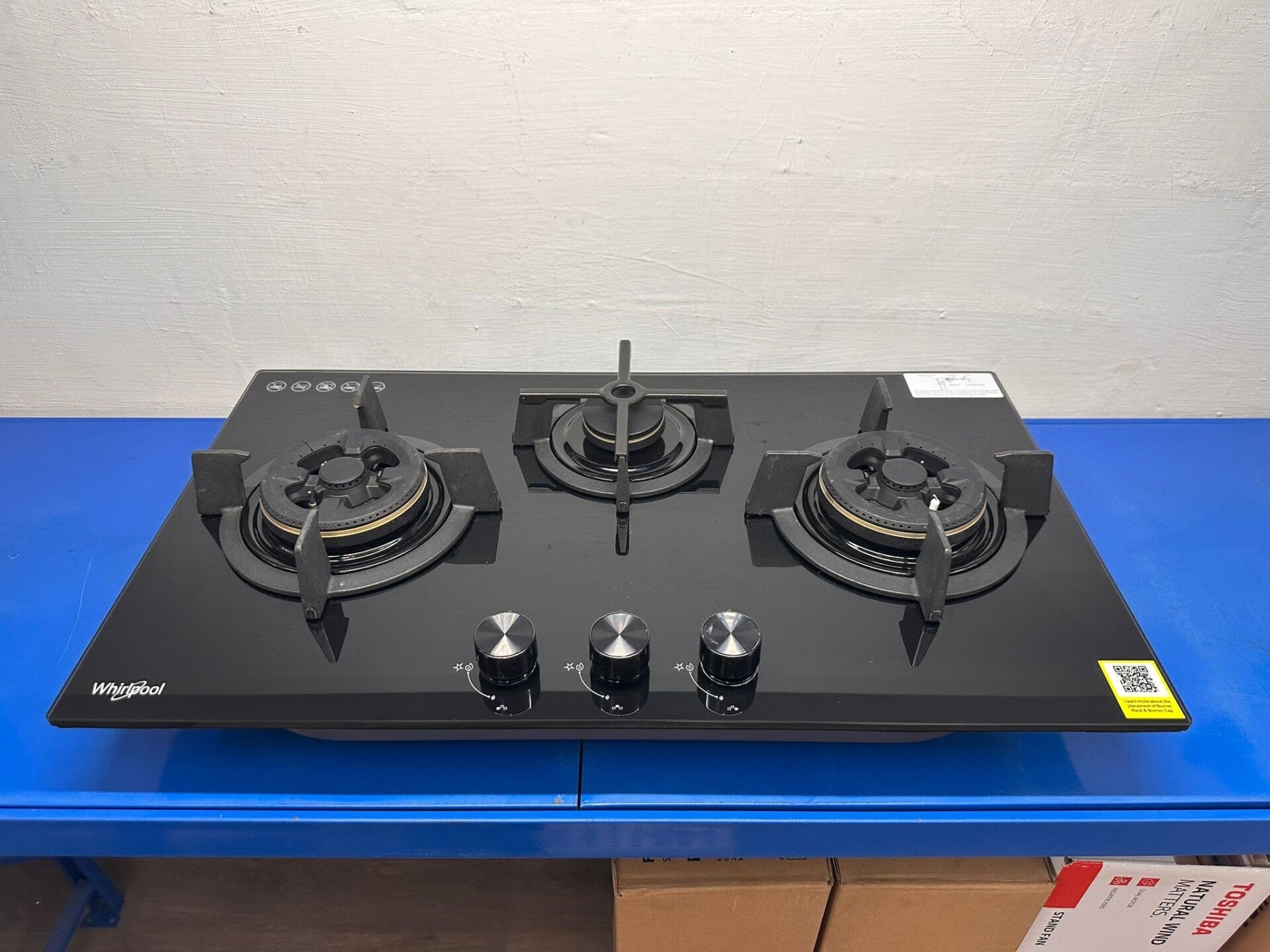 WHIRLPOOL 3-Burners Gas Hob (Town Gas) 78cm Model: GWG7830TS
