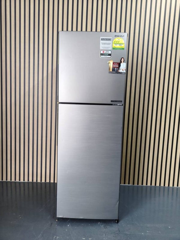 SHARP 253L 2-DOOR FRIDGE Model: SJ-RF25E-SL