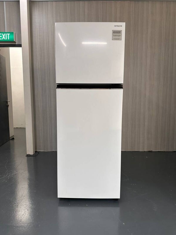 HITACHI 410L 2 Door Top Freezer Refrigerator Fridge ( White ) Model: HRTN6443S