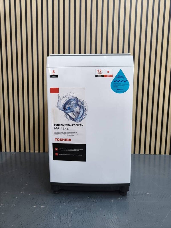 TOSHIBA 8KG TOP LOAD WASHING MACHINE WASHER -WHITE MODEL: AW-M901BS(WS)