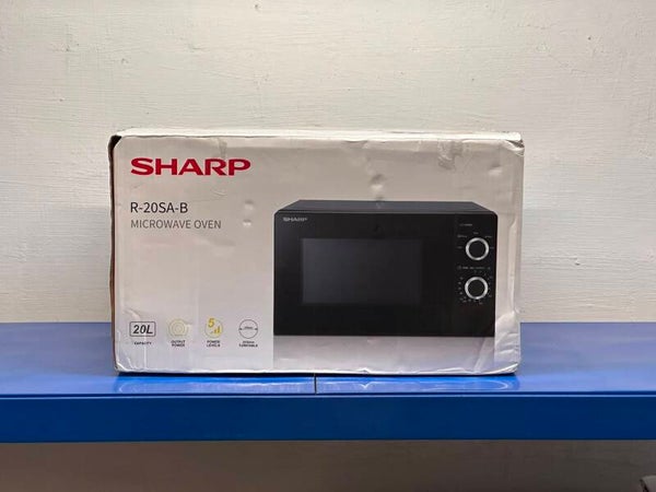 SHARP 20L Solo Microwave Oven - Black Model : R-20SA-B