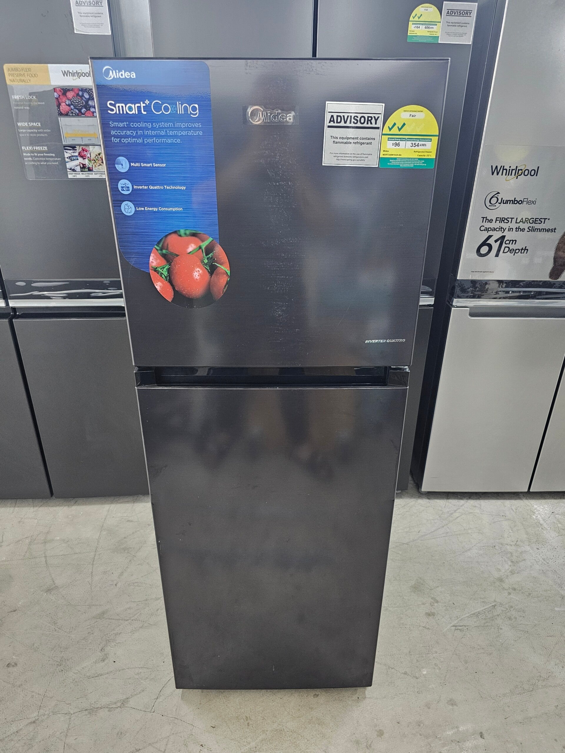 DISPLAY SET - MIDEA 237L 2 DOOR TOP MOUNTED FRIDGE