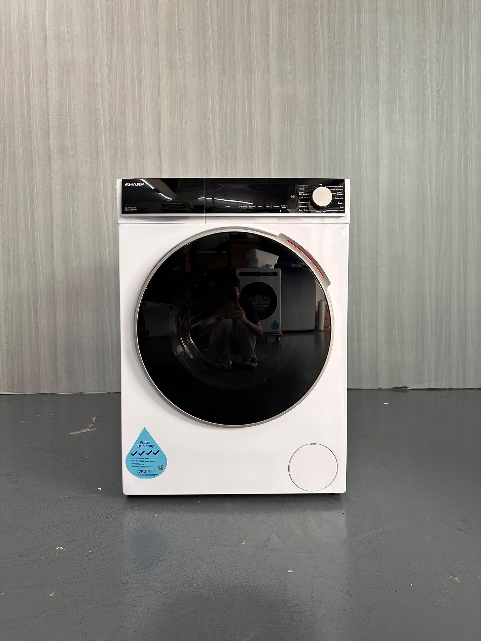 SHARP 10KG FRONT LOAD WASHING MACHINE WASHER  MODEL: ES-FW1014SW