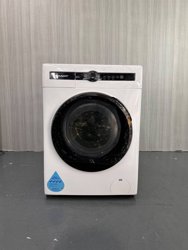 SHARP 9.5KG FRONT LOAD WASHING MACHINE WASHER MODEL: ES-FH105BG-W