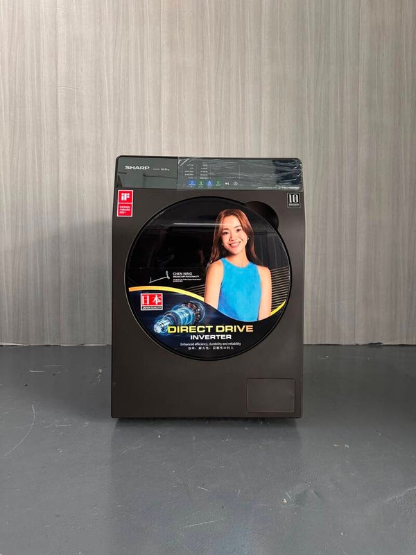 SHARP 12.5KG FRONT LOAD WASHER MODEL: ES-FW12SAG