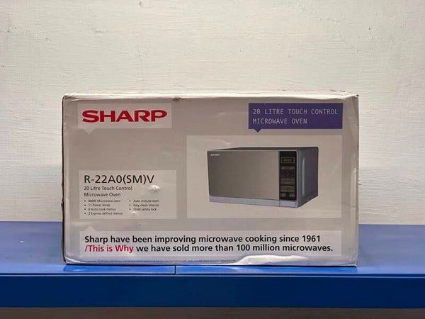 SHARP 20L Solo Digital Microwave Oven  Model : R-20A0(SM)V