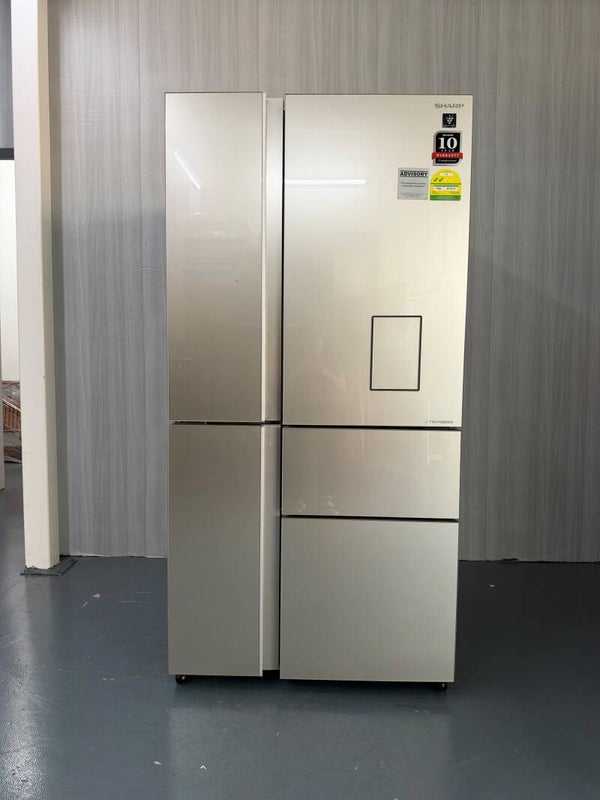 SHARP 645L 5 DOOR FRIDGE WITH WATER DISPENSER  Model : SJ-FX660W-CG