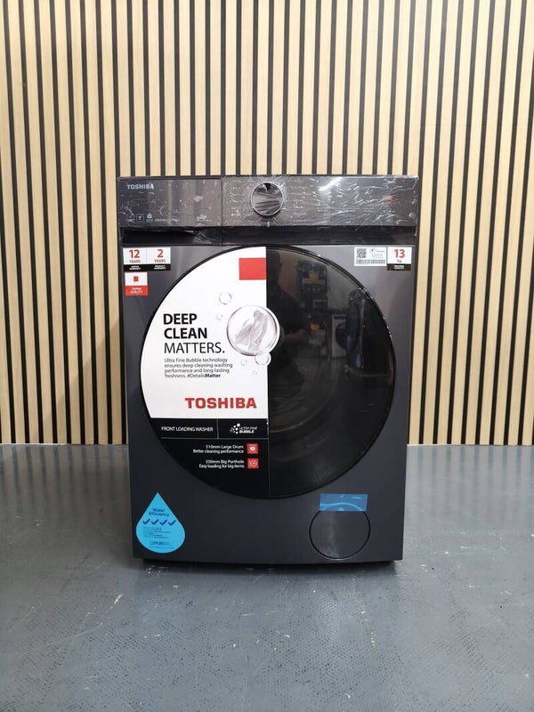 TOSHIBA 13kg Front Load Washing Machine Washer Model: TW-T21BU140UWS(MG)
