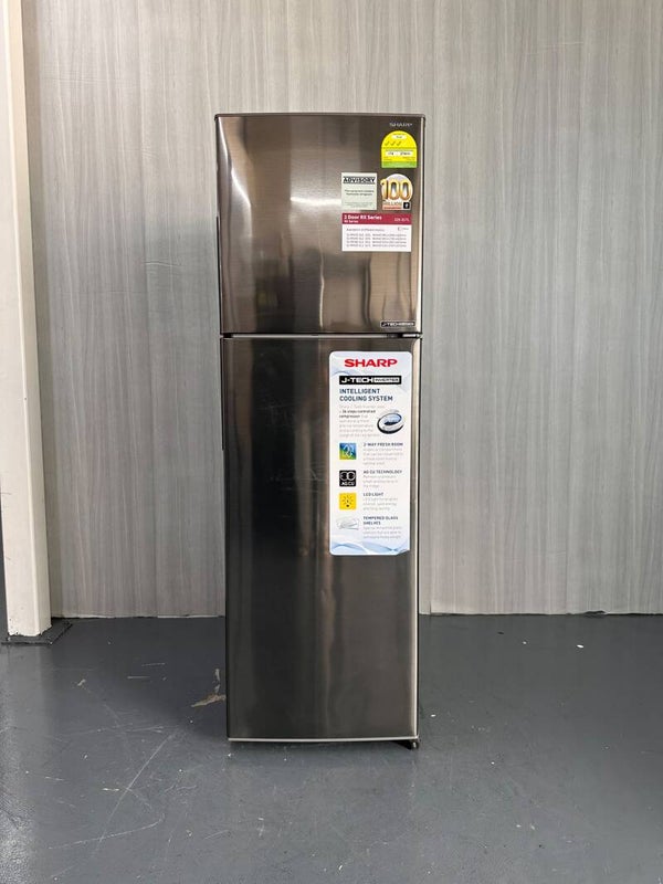 SHARP 255L 2 Door Top Freezer Refrigerator Fridge  Model : SJ-RX34E-SL2