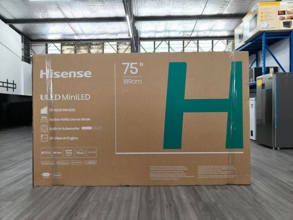 HISENSE 75" ULED MiniLED 144hz tv Model: 75E8S