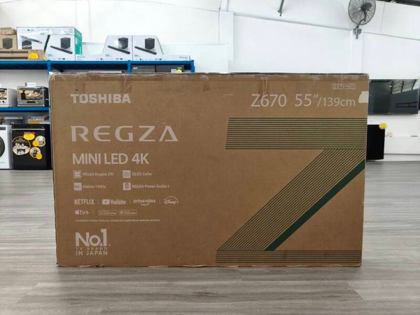 TOSHIBA 55" 4K 144Hz MINI LED TV Model: 55Z670SP