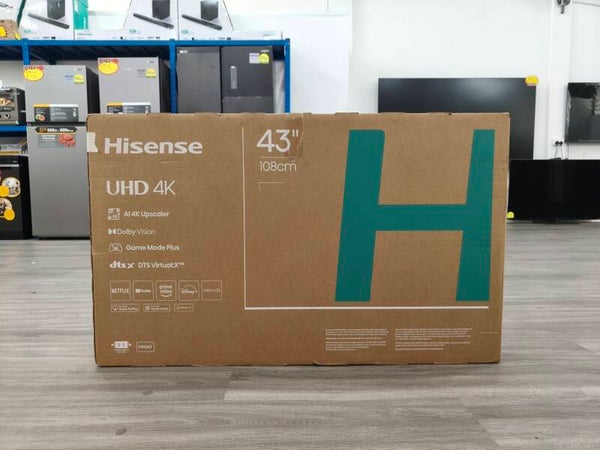 HISENSE 43 inch 4K UHD Plus AI TV | Dolby Vision & Audio Model: 43E6Q