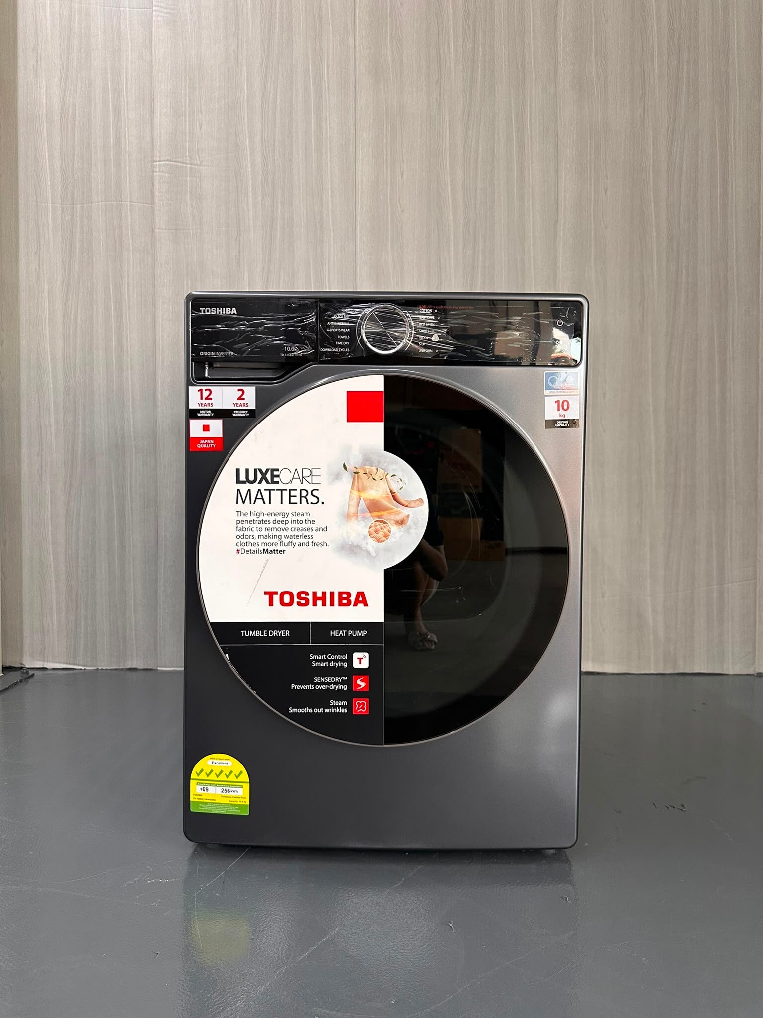 TOSHIBA 10kg Heatpump Dryer Model: TD-T25BS110HWS (MG)