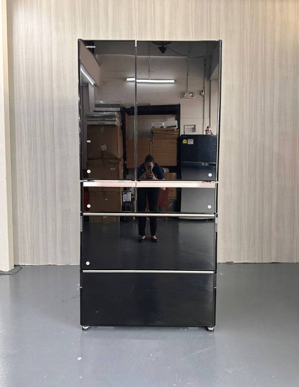 HITACHI 729L Multi 6 Door Refrigerator Fridge 3Tick , Inverter , Crystal Black Model : R-WXC740WS