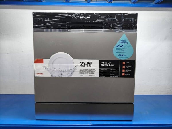 TOSHIBA TABLETOP DISHWASHER (UP TO 8 SETS) DW08T1(S)-SG (SILVER)