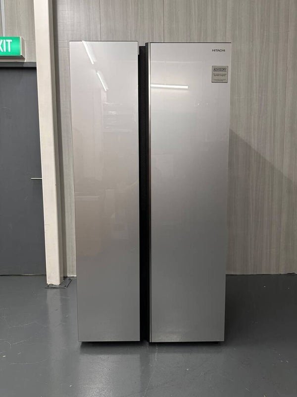 HITACHI 657L Side By Side Refrigerator Fridge ( Silver ) Model : HRSN9713ESGSSG
