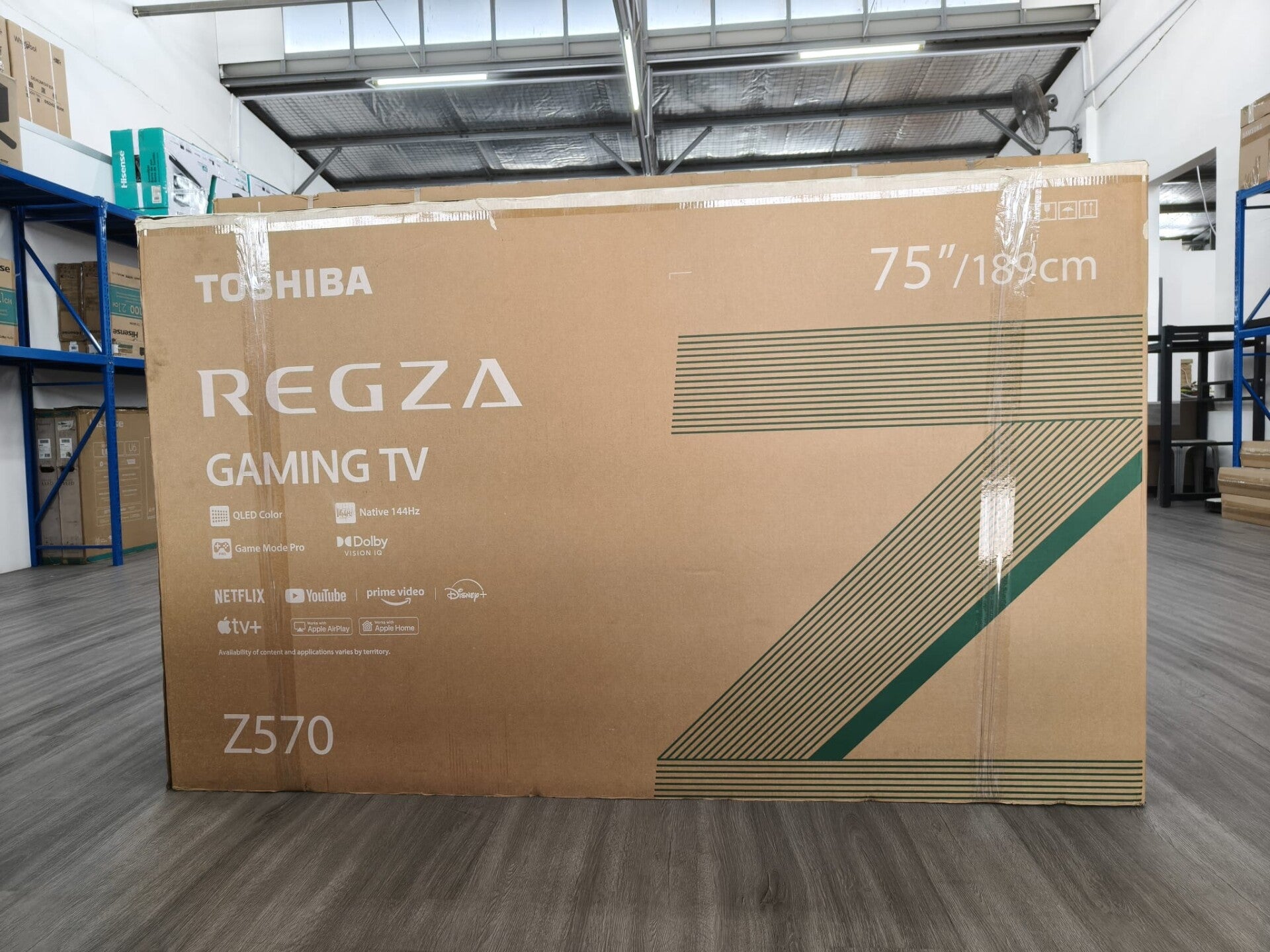 TOSHIBA 75 IN QLED 144Hz PRO 4K AI TV  Model: 75Z570RP