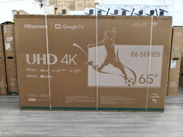 HISENSE 65" E6 SERIES UHD 4K GOOGLE TV Model: 65E6N