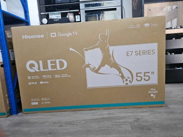 HISENSE E7 SERIES 55" QLED GOOGLE TV MODEL: 55E7N