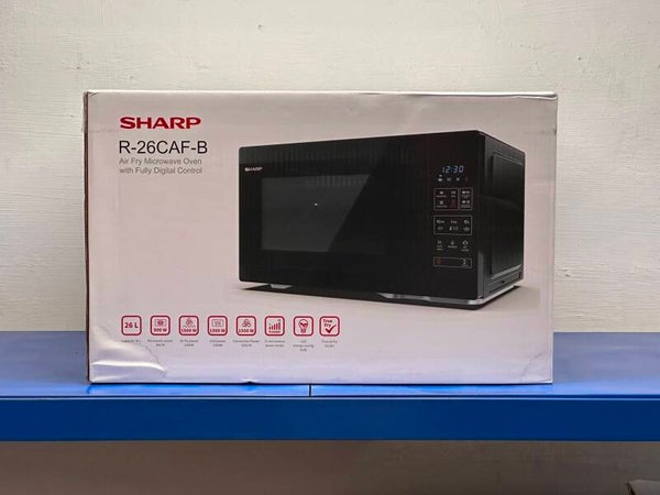 ￼SHARP 26L 4-IN-1 Air Fryer Microwave Oven  Model : R-26CAF-B