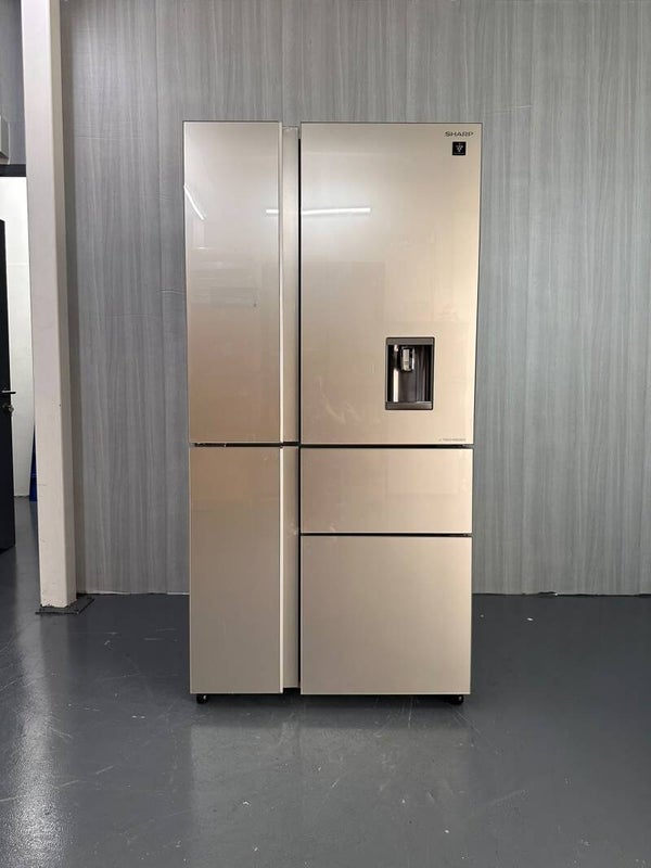 SHARP 645L 5 DOOR FRIDGE WITH WATER DISPENSER  Model : SJ-FX660W-CG