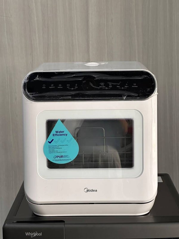 USED  MIDEA 6L White Health Washing Mini Plus Dishwasher Model : MDWS-2703