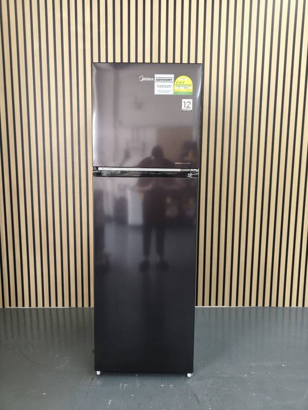MIDEA 268L 2 DOOR TOP MOUNT FREEZER REFRIGERATOR FRIDGE - TMF JAZZ BLACK MODEL: MDRT385MTC28-SG