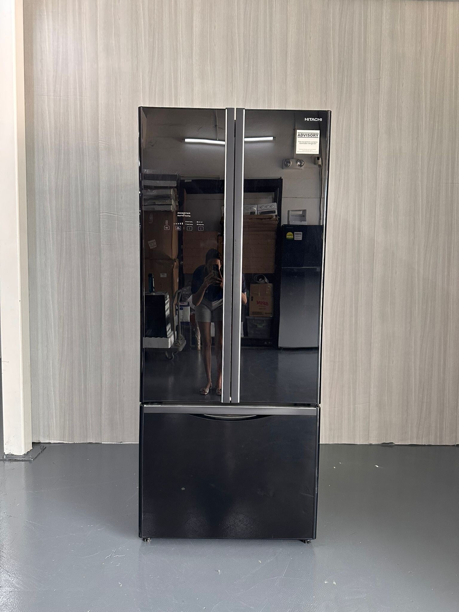 HITACHI 439L French Bottom Freezer Refrigerator Fridge  Model :R-WB560P9MS