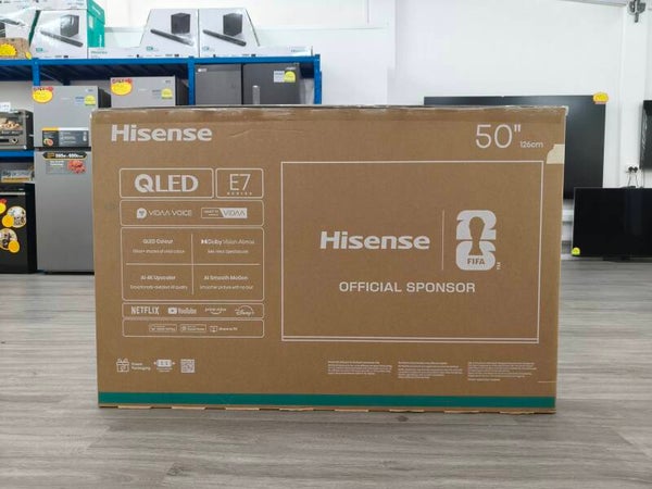 HISENSE 50 inch 4K QLED AI TV | Dolby Vision & Audio  Model: 50E7Q