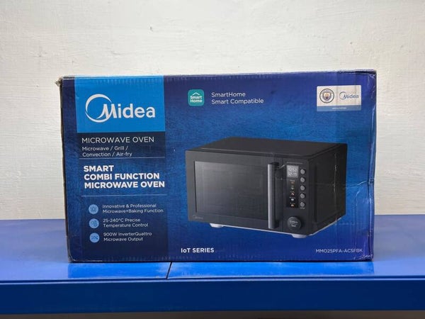 MIDEA 26L Microwave Oven Healthy Air Fry Model: MMO25PFA‑ACSFBK