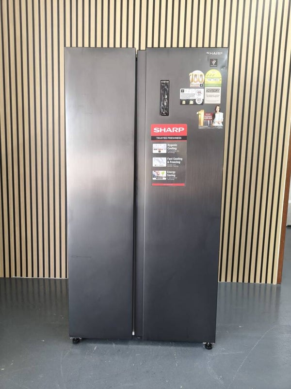 SHARP 599L SIDE BY SIDE INVERTOR REFRIGERATOR FRIDGE MODEL: SJ-SS60E-DS