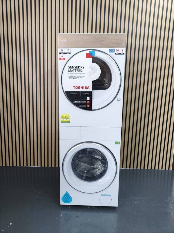 TOSHIBA 10kg/8kg WASHER/DRYER Model: TWD-T40BZU110MWS