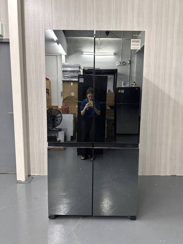 HITACHI 576L Multi Door French Bottom Freezer Refrigerator Fridge  Model : R-WB780VMS3X-MIR