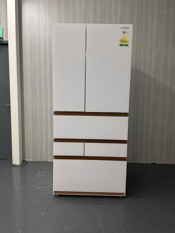 TOSHIBA 684L Multi Door Japandi Series Artisan Refrigerator Fridge White  Model : GR-RM919WI-PGX(B3)