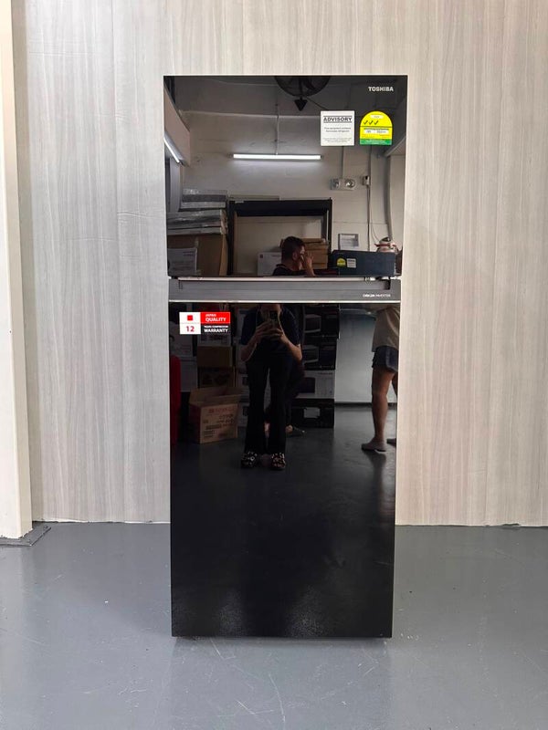 Toshiba 411L Inverter 2-Door Top Freezer Refrigerator Fridge  Model : GR-RT559WE-PMX(22S)